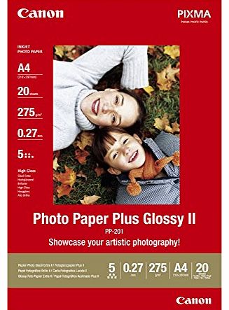 CANON PP-201 A4 Glossy Photo Paper Plus II (20