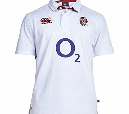 Canterbury England 2014/15 Home Classic S/S Rugby Shirt Bright White - size 4XL
