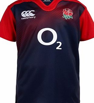 Canterbury England Training Short Sleeve Pro Rugby Top -