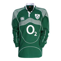 Canterbury Ireland Home Classic Rugby Shirt 2007/08 - Long