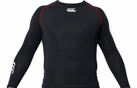 Canterbury L/S Compression Shirt Black/Red