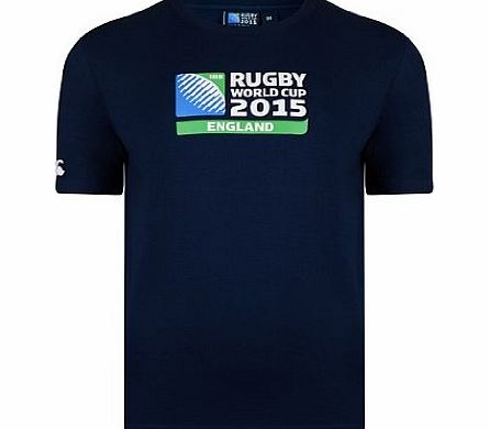Canterbury Mens Rugby World Cup Logo T-Shirt - Navy, Large