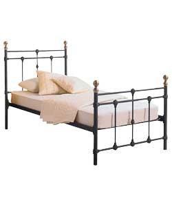 Canterbury Metal Single Bedstead with Luxfirm