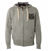 Canterbury Drake Grey Full Zip Hooded Sweatshirt