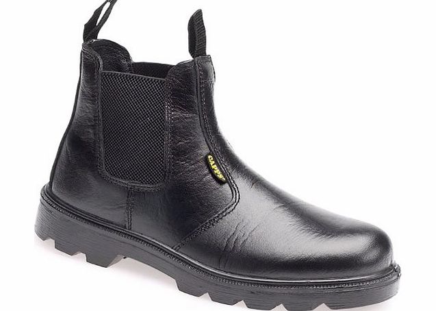 Capps LH829 Antistatic Sole Black Grain Leather Safety Dealer Boot With Steel Toe Caps (UK 9/EURO 43)