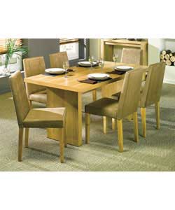 Ash Veneer Table with 4 Joanne Chairs