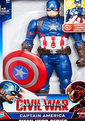 Captain america Official Disney Captain America Titan Hero 12 Action Figure, Captain America: Civil War
