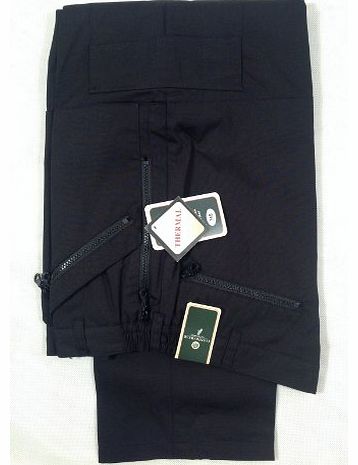 Carabou Thermal Lined Action Combat Trousers Inside Leg: 29`` - Short, Trouser Size: 48``, Colour: Black