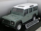 Cararama LAND ROVER DEFENDER in Green / White Scale 1/43