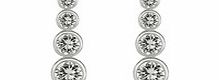 Carat 1934 Silver zirconia drop earrings
