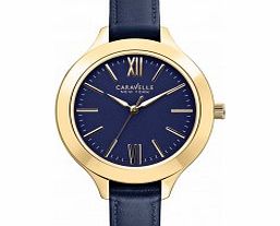 Caravelle New York Ladies Carla Blue Leather