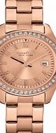 Caravelle New York Ladies Rose Gold Plated Watch