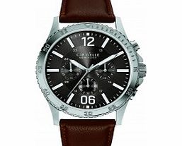 Caravelle New York Mens Chronograph Brown Watch