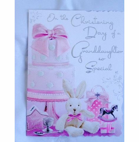 Cards On The Christening Day of A Granddaughter So Special - Christening Day Card JJ