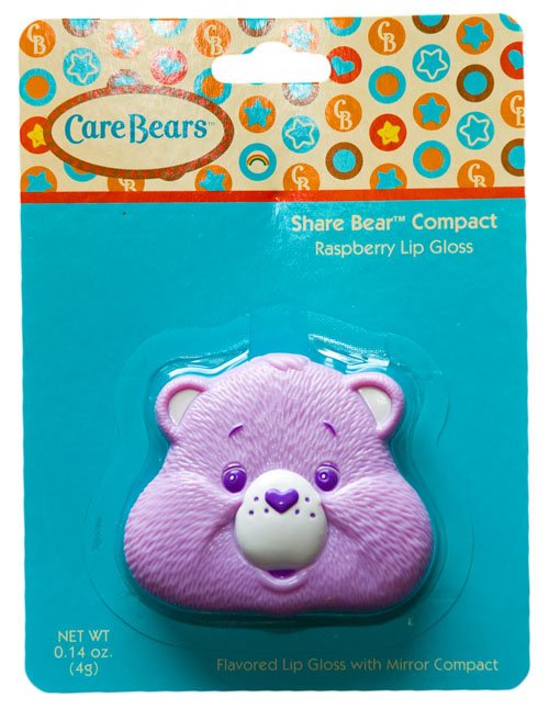 Care Bears Share Bear Raspberry Lip Gloss Compact