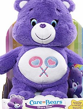 Care Bears Share Bear Soft Toy with DVD