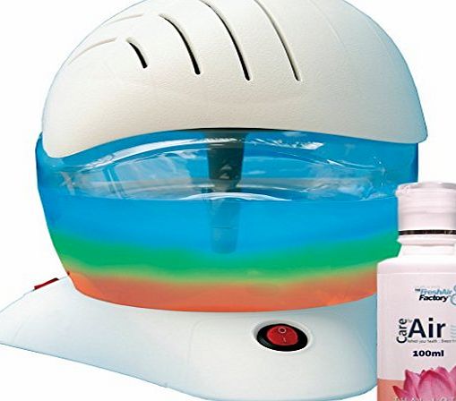 CareforAir  Rainbow Breezer with 100mL Thai Lotus essence - White Electric Air Purifier Revitaliser Humidifier Air Freshener Diffuser - Dust Bad Odour tobacco fumes Allergens Asthma - Colour Changing L
