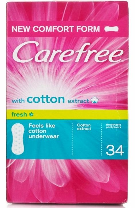 Carefree Cotton Extract Breathable Pantiliners