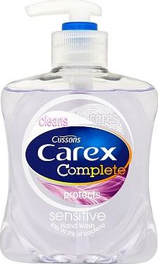 Carex, 2041[^]10033513 Cussons Carex Sensitive Hand Wash 250ml 10033513