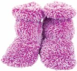 Purple Fluffy Feet Warmers