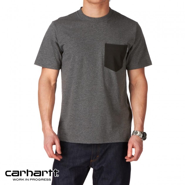 Mens Carhartt Contrast Pocket T-Shirt - Dark