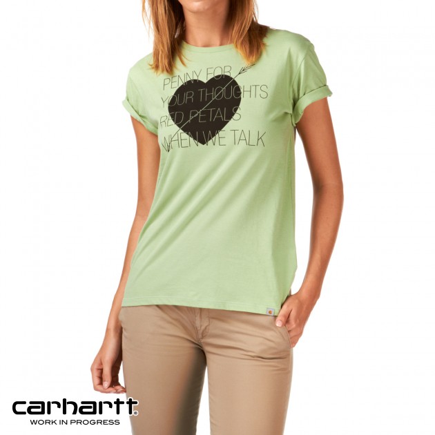 Womens Carhartt Penny T-Shirt - Mint/Black