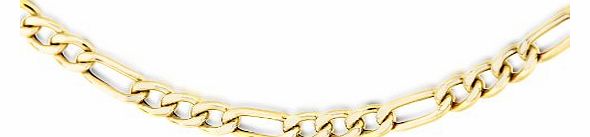 Carissima Gold Carissima 9ct Yellow Gold Diamond Cut Figaro Chain 51cm/20``