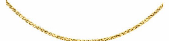 Carissima Gold Carissima 9ct Yellow Gold Mini Spiga Chain 41cm/16``