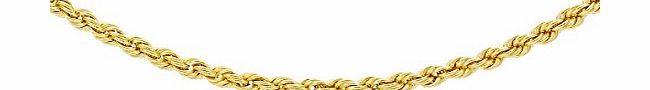 Carissima Gold Carissima 9ct Yellow Gold Rope Chain 51cm/20``