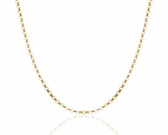 Carissima Gold Carissima 9ct Yellow Gold Round Belcher Curb Chain Necklace 51cm/20``