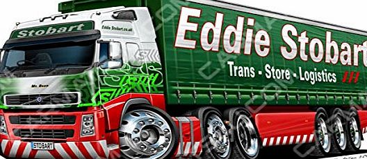 carmats4u Eddie Stobart Truck - Vinyl Wall Art Sticker - Green