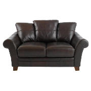 Carolina leather sofa regular, chocolate