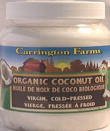 Carrington Farms Pure Unrefined Cold Pressed Coconut Oil - Organic Extra Virgin 1.6 litres/54 fl oz