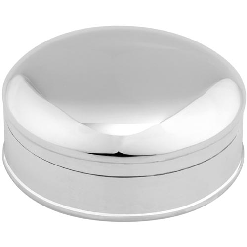 Carrs Of Sheffield Large Round Silver Box In Sterling Silver By Carrs Of Sheffield