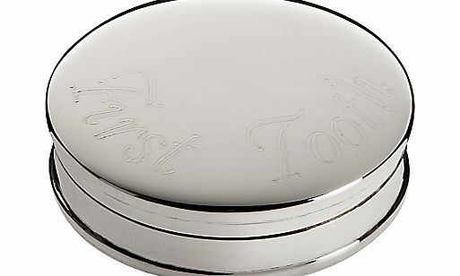Carrs Sterling Silver First Tooth Box