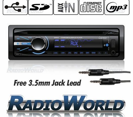Carsio Car Stereo Headunit CD Player Radio MP3 / USB /SD/ AUX / FM / iPod / iPhone