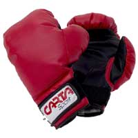 Padded Junior Boxing Gloves 10oz Red
