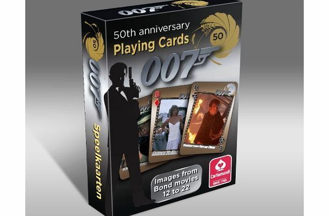 Cartamundi 007 James Bond 50th Anniversary Movies 12-22 Playing Cards