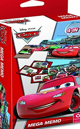 Cartamundi Disney Cars 4-in-1 Mega Memo Card Game Box
