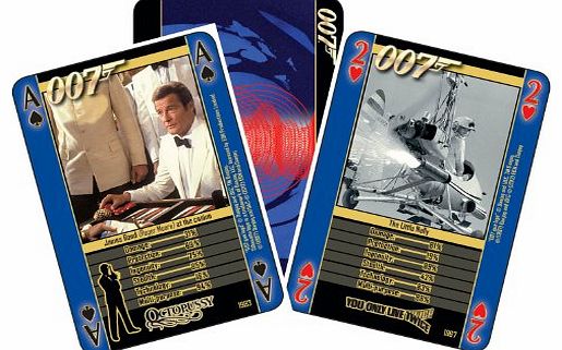 James Bond Guns and Gadgets 4-in-1 Playing Cards