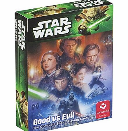 Cartamundi Star Wars Good vs Evil The Complete Saga Playing Cards