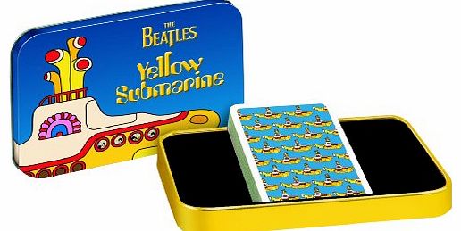 Cartamundi The Beatles Yellow Submarine Playing Cards in Metal Tin
