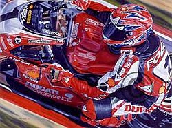 Carter Colin Carter -King Carl-Carl Fogarty- Ducati- 1999 Ltd Ed 850 Shipped in protective tube. Lithograph
