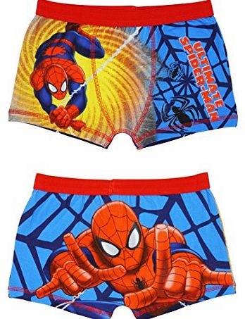 Cartoon Character Products Ultimate Spiderman Boxer Shorts for Boys - 5-6 years (116 cms)
