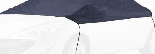 PKW Half Car Cover New Generation Weatherproof Size S Polyester for VW Polo and Similar Blue