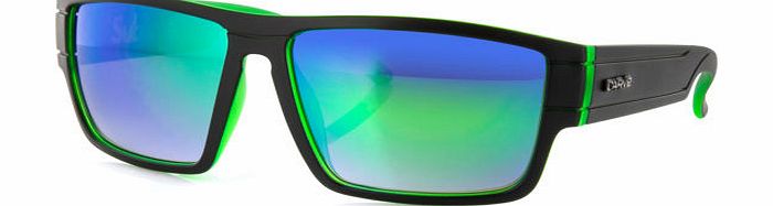 Carve Mens Carve Sublime Sunglasses - Matt Black/green