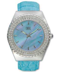 Carvel Ladies Blue Strap Watch