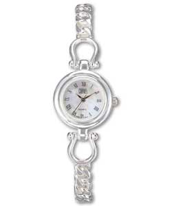 Carvel Ladies; Sterling Silver Bracelet Watch