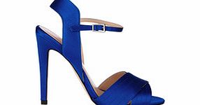 Carvela Kurt Geiger Juicy blue satin heeled sandals