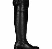 Carvela Kurt Geiger Pedal black leather over-the-knee boots